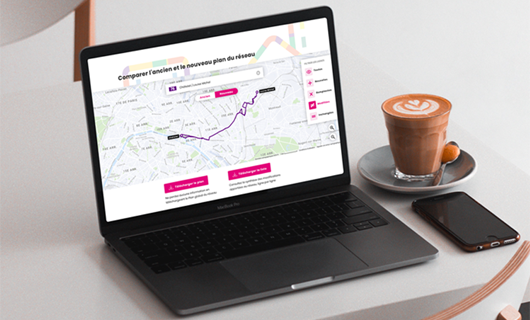 RATP - Carte interactive du nouveau réseau des bus parisiens - Les moyens - Réalisation Eurelis